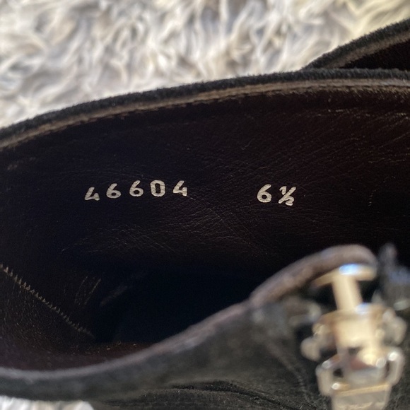 Cesare Paciotti Suede Black Boots Size 6.5 - Picture 8 of 17